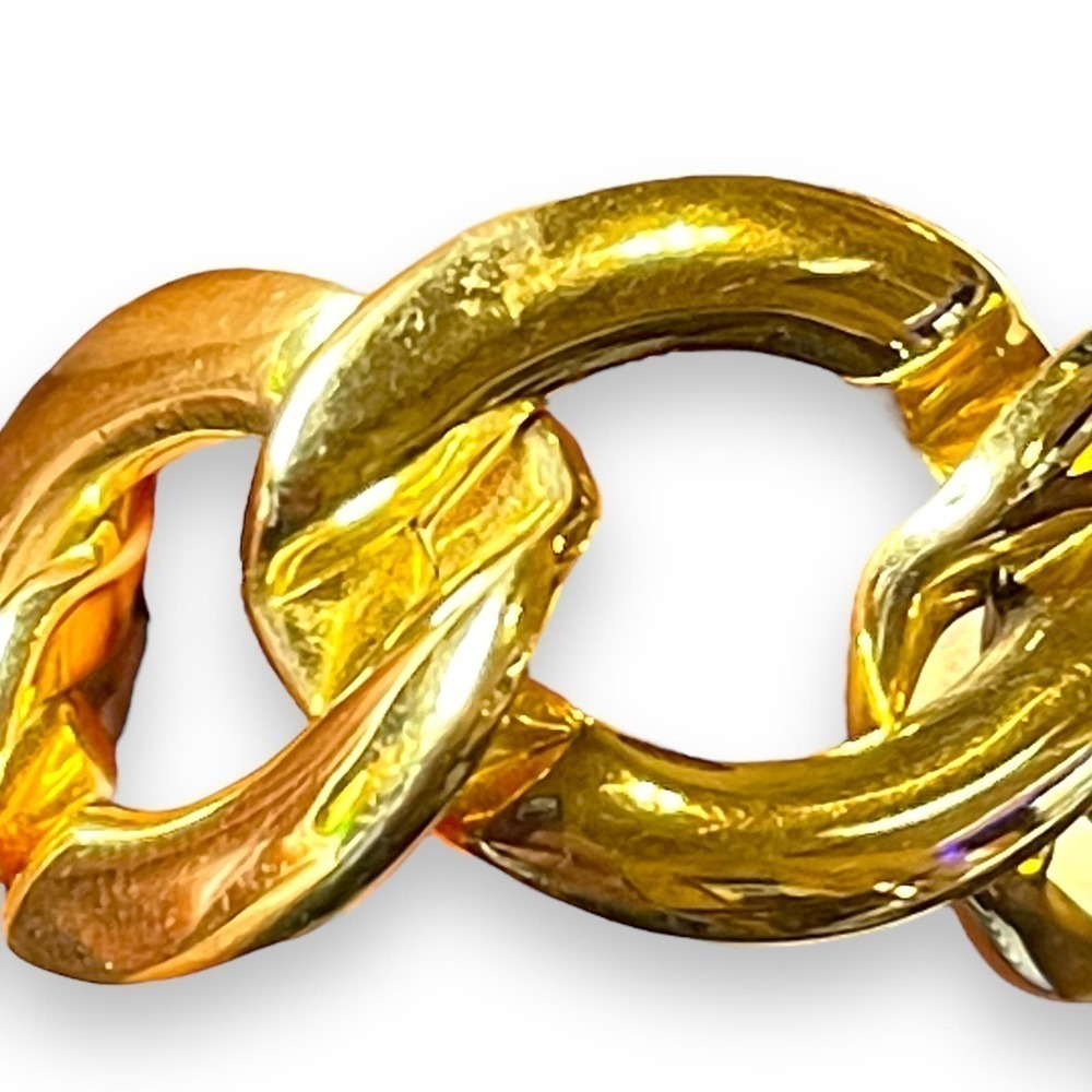 Vintage Napier Cuban Link Necklace Women’s Gold Tone Choker Signed - Picture 9 of 9